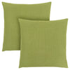 Monarch Specialties I 9293 Pillows, Set Of 2, 18 X 18 Square, Insert Included, Decorative Throw, Accent, Sofa, Couch, Bedroom, Polyester, Hypoallergenic, Green, Modern - 83-9293 - Mounts For Less