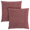 Monarch Specialties I 9301 Pillows, Set Of 2, 18 X 18 Square, Insert Included, Decorative Throw, Accent, Sofa, Couch, Bedroom, Polyester, Hypoallergenic, Pink, Modern - 83-9301 - Mounts For Less