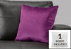Monarch Specialties I 9302 Pillows, 18 X 18 Square, Insert Included, Decorative Throw, Accent, Sofa, Couch, Bedroom, Polyester, Hypoallergenic, Purple, Modern - 83-9302 - Mounts For Less