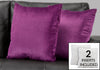 Monarch Specialties I 9303 Pillows, Set Of 2, 18 X 18 Square, Insert Included, Decorative Throw, Accent, Sofa, Couch, Bedroom, Polyester, Hypoallergenic, Purple, Modern - 83-9303 - Mounts For Less