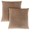 Monarch Specialties I 9311 Pillows, Set Of 2, 18 X 18 Square, Insert Included, Decorative Throw, Accent, Sofa, Couch, Bedroom, Polyester, Hypoallergenic, Beige, Modern - 83-9311 - Mounts For Less