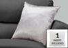 Monarch Specialties I 9336 Pillows, 18 X 18 Square, Insert Included, Decorative Throw, Accent, Sofa, Couch, Bedroom, Polyester, Hypoallergenic, Grey, Modern - 83-9336 - Mounts For Less