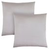 Monarch Specialties I 9337 Pillows, Set Of 2, 18 X 18 Square, Insert Included, Decorative Throw, Accent, Sofa, Couch, Bedroom, Polyester, Hypoallergenic, Grey, Modern - 83-9337 - Mounts For Less