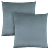 Monarch Specialties I 9343 Pillows, Set Of 2, 18 X 18 Square, Insert Included, Decorative Throw, Accent, Sofa, Couch, Bedroom, Polyester, Hypoallergenic, Blue, Modern - 83-9343 - Mounts For Less