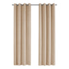 Monarch Specialties I 9800 Curtain Panel, 2pcs Set, 54"w X 84"l, Room Darkening, Grommet, Living Room, Bedroom, Kitchen, Micro Suede, Polyester, Beige, Contemporary, Modern - 83-9800 - Mounts For Less