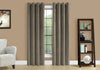 Monarch Specialties I 9826 Curtain Panel, 2pcs Set, 54"w X 84"l, Room Darkening, Grommet, Living Room, Bedroom, Kitchen, Velvet, Polyester, Beige, Contemporary, Modern - 83-9826 - Mounts For Less