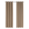 Monarch Specialties I 9839 Curtain Panel, 2pcs Set, 54"w X 95"l, 100% Blackout, Grommet, Living Room, Bedroom, Kitchen, Thermal Insulation, Polyester, Brown, Contemporary, Modern - 83-9839 - Mounts For Less