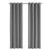 Monarch Specialties I 9841 Curtain Panel, 2pcs Set, 54"w X 84"l, 100% Blackout, Grommet, Living Room, Bedroom, Kitchen, Thermal Insulation, Polyester, Grey, Contemporary, Modern - 83-9841 - Mounts For Less