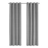 Monarch Specialties I 9842 Curtain Panel, 2pcs Set, 54"w X 95"l, 100% Blackout, Grommet, Living Room, Bedroom, Kitchen, Thermal Insulation, Polyester, Grey, Contemporary, Modern - 83-9842 - Mounts For Less