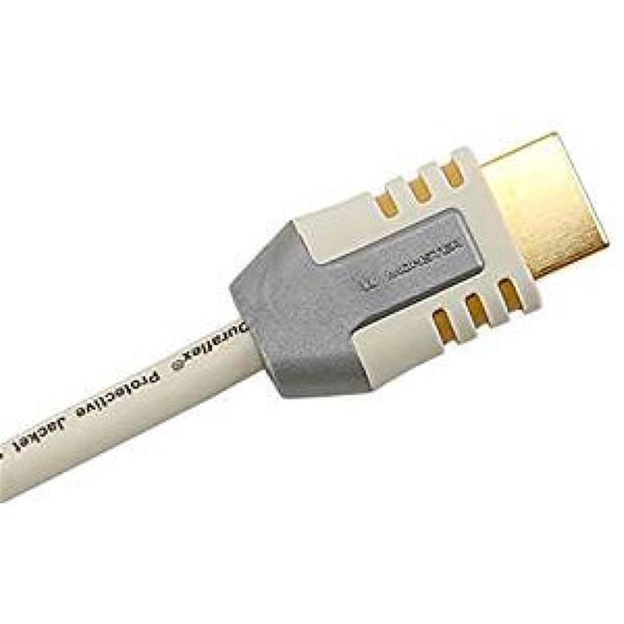 Monster 6Ft. High Speed HDMI Cable with Ethernet, Gold Plated Connector, White - 98-CHM-F06WGBULK - Mounts For Less