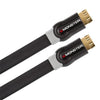 Monster 8Ft. High Speed HDMI Flat Cable with Ethernet, Gold Plated Connector, Black - 98-CHM-H08KKFLAT - Mounts For Less