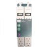 Philips - 2 Pack 6 Outlet Surge Protector, 450 Joule Protection, White - 98-P-SPP3062WP - Mounts For Less
