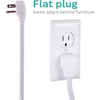 Philips 4 Outlet 2 USB Port Surge Protector, 720 Joules, 4ft Cord, White - 98-P-SPC6244WC - Mounts For Less