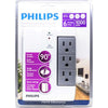 Philips 6 Outlet Swiveling Wall Tap Surge Protector 1000 Joules White - 98-P-SPP3261B - Mounts For Less
