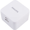 Philips - USB Wall Charger with 1 USB-A Socket and 1 USB-C Socket, White - 98-A-DLP2507A - Mounts For Less