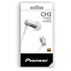 Pioneer SE-CH3T-S High Resolution Certified, In-Ear Earphones with Remote and Microphone, Silver - 78-132563 - Mounts For Less