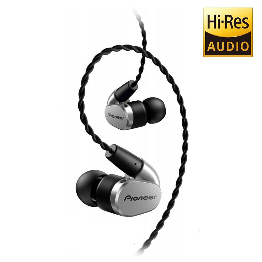 Pioneer SE-CH5T-S In-Ear Earphones, High Resolution Certified, Silver - 78-132560 - Mounts For Less