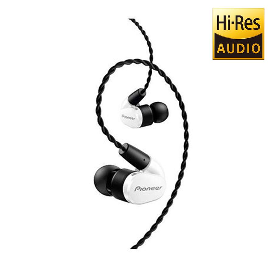 Pioneer SE-CH5T-W In-Ear Earphones, High Resolution Certified, White - 78-132561 - Mounts For Less