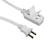 Power Sentry PB01-P36 6 ft 3 Outlet Ungrounded Extension Cord 16 AWG White - 98-PB01-P36 - Mounts For Less