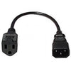 Power cord adapter for computer, HDTV plug to reg. outlet - 06-0076 - Mounts For Less