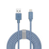 Powerology - 10 Foot Lightning Cable, Braided, Blue - 78-131605C - Mounts For Less