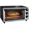 Proctor Silex - 4 Slice Toaster Oven with Baking Plate, Black - 65-310332 - Mounts For Less
