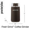 Proctor Silex - Electric Coffee, Herb and Spice Grinder, Stainless Steel Blade, Brown - 119-80300PS - Mounts For Less