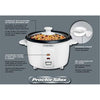 Proctor Silex - Rice Cooker, 8 Cup Cooked Rice Capacity, 350 Watts, White - 119-37534N - Mounts For Less
