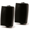 Prologue AS-106B 6.5" 100W Outdoor-Indoor Speakers Pair 8 Ohms Or 70V With Wall Mounting Brackets Black - - Mounts For Less