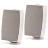 Prologue AS-106W 6.5" 100W Outdoor-Indoor Speakers Pair 8 Ohms Or 70V With Wall Mounting Brackets White - - Mounts For Less