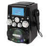 Proscan - Bluetooth Karaoke System with Disco Lights and Wired Microphone, Black - 67-CEPKAR128 - Mounts For Less
