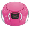 Proscan - BoomBox / Portable CD Player With AM/FM Radio and AUX Input, Pink - 67-CEPRCD261-PINK - Mounts For Less