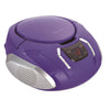 Proscan - BoomBox / Portable CD Player With AM/FM Radio and AUX Input, Purple - 67-CEPRCD261-PURPLE - Mounts For Less