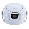 Proscan - BoomBox / Portable CD Player With AM/FM Radio and AUX Input, White - 67-CEPRCD261-WHITE - Mounts For Less