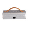 Proscan - Portable Bluetooth Speaker with Leather Carrying Strap, Silver - 67-CEPSP495-SILVER - Mounts For Less