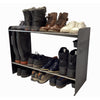 RAKABOT Signature - Storage Rack for Winter Boots and Rain Boots with Water Collection System, Made in Canada, Stainless Steel Finish/Black Side - 111-SIG233-SPARK-BLACK - Mounts For Less