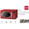 RCA - 0.9 Cubic Foot Microwave, 900 Watts, Retro Style, Red - 67-APRMW987-RED - Mounts For Less