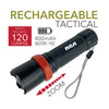 RCA RFL5001 - LED Flashlight, Rechargeable, Super Brigh 120 Lumens with Zoom - 80-RFL5001 - Mounts For Less