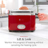 Russell Hobbs - Retro 2 Slice Toaster with Timer and Removable Warming Rack, Red - 65-311190 - Mounts For Less
