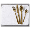 Safdie & Co - Stainless Steel Flatware/Cutlery Set, 16 Pieces, Dishwasher Safe, Gold - 120-HW03408 - Mounts For Less