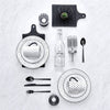 Safdie & Co - Stainless Steel Flatware/Cutlery Set, 16 Pieces, Dishwasher Safe, Onyx Black - 120-HW03407 - Mounts For Less