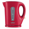 Salton Essentials EJK1821R - Cordless Electric Kettle, 1.7 Liter Capacity, Red - 65-310773 - Mounts For Less