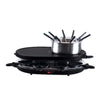 Salton - Fondue and Raclette Grill Serving Set, Includes All Accessories, Black - 65-311089 - Mounts For Less