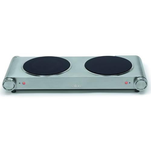 Salton HP1269 Portable Double Infrared Cooktop Stainless Steel - 82-0081 - Mounts For Less
