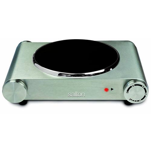 Salton HP1502 Portable Single Infrared Cooktop Stainless Steel - 82-0080 - Mounts For Less