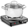 Salton HP1940 - Single Coil Electric Stove with Temperature Control, Black - - Mounts For Less