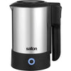 Salton JK2035 - Compact Travel Kettle with Retractable Cord, 600ml, Stainless Steel - 82-JK2035 - Mounts For Less