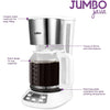 Salton - Programmable Jumbo Java Coffee Maker, 14 Cup Capacity, 1000W, White - 82-FC1667WH - Mounts For Less