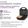 Salton SM1068BK Pocket Sandwich Maker Black - 82-SM1068BK - Mounts For Less