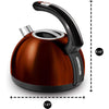 Sencor - Electric Kettle with Temperature Control and LED Display, 1.5L Capacity, 1500W, Metallic Copper - 49-SWK 1573CO-NAB1 - Mounts For Less